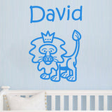 Lion Personalized Vinyl Decal Wall Decor Art Sticker